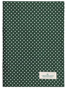 Bavlněná utěrka Dotty Dark Green