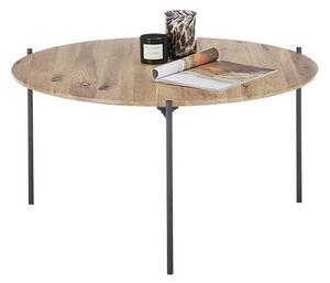 Konferenční stolek AURA pr. 74 cm dub/antracit