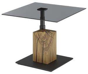 Konferenční stolek se zvedací deskou VENTO kouřová/dub/černá