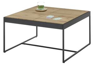 Konferenční stolek PULSE 83x83 cm dub/černá