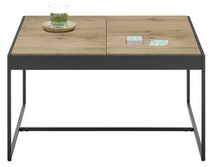 Konferenční stolek PULSE 83x83 cm dub/černá