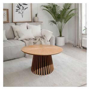 Konferenční stolek CARINA pr. 75 cm dub/černá