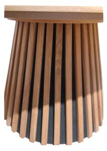 Konferenční stolek CARINA pr. 75 cm dub/černá