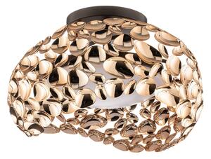 LED stropní svítidlo Narisa, Ø 46 cm, růžové zlato