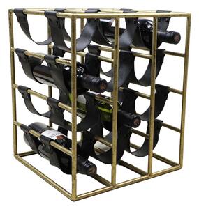 Zlatý regál na víno na 12 lahví - HSM collection