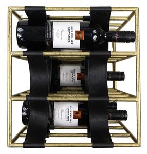 Zlatý regál na víno na 12 lahví - HSM collection