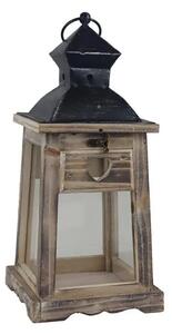 Dřevěná lucerna D7217/A - výška 35 cm