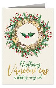 VNC přání Vánoční přání Adventní věnec