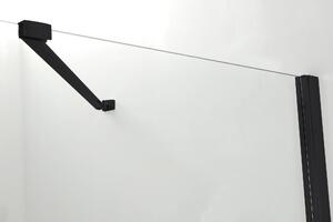 Hagser Gisa sprchový kout 90x90 cm čtvercový černá matný/průhledné sklo HGR15000020