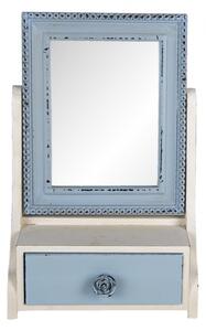 Stolní kosmetické zrcadlo se šuplíčkem Lien – 25x14x38 cm