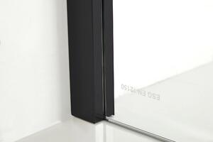 Hagser Gisa sprchový kout 80x80 cm čtvercový černá matný/průhledné sklo HGR14000020