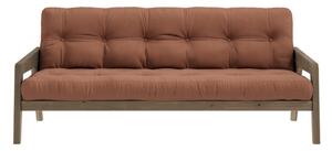 Oranžová rozkládací pohovka 204 cm Grab - Karup Design