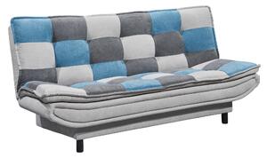 ROZKLÁDACÍ POHOVKA, textil, kompozitní dřevo, modrá, barvy stříbra, tmavě šedá MID.YOU - Rozkládací pohovky, Online Only
