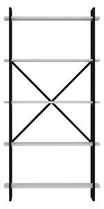 Černobílý regál 90x180 cm Elston – Kalune Design
