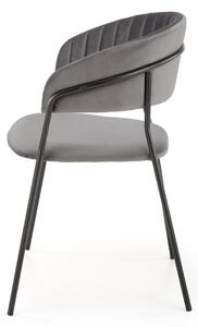 Černá židle Glam šedá