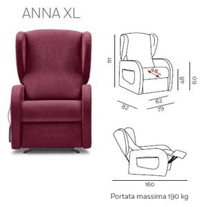 ANNA-ANNA XL-ANNINA- relaxační TV křeslo - 3 velikosti