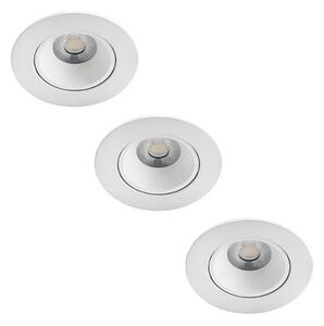 Philips - SADA 3x LED Stmívatelné koupelnové svítidlo ABROSA LED/9W/230V IP44