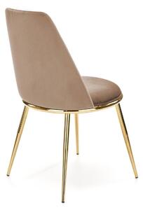 Židle Irene béžová/zlatá
