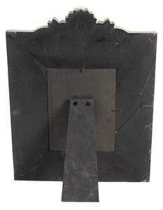 Krémový antik fotorámeček s popraskanou strukturou – 13x18 cm