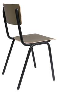 Khaki jídelní židle v sadě 4 ks Back to school – Zuiver