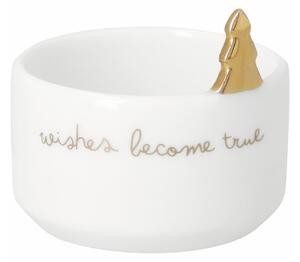 Porcelánový svícen na čajovou svíčku Wishes
