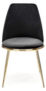 Židle Irene černá/zlatá