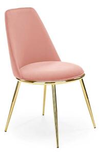 Židle Irene růžová/zlatá