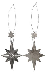 Závěsná dekorace Star Oblong – set 2 ks