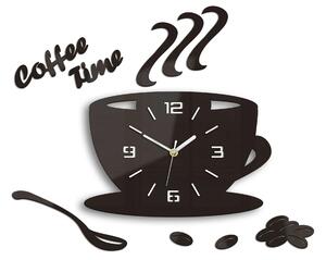 ModernClock Nástěnné hodiny Kaffé wenge