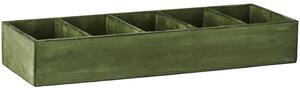 Dřevěný úložný box Green – 5 přihrádek