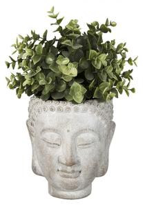 Květináč ve tvaru hlavy Buddhy L – 15x14x17 cm