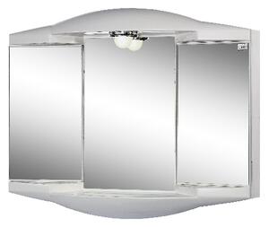 Jokey Plastik JOKEY Chico GL bílá zrcadlová skříňka plastová 288212020-0110