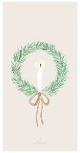 Papírové ubrousky Wreath with Candle – 16 ks