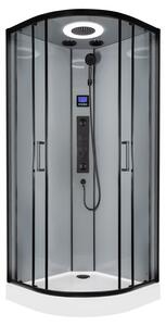 Novoterm Hydromasážní box NV-Orion 90x90 černý