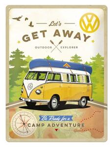 Nástěnná dekorativní cedule Postershop VW Let's Get Away