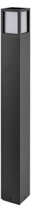 DEKOLIGHT Venkovní sloupek Facado hranatý, 100 cm, 1xE27, 20W, IP65 Barva: Černá - opálová