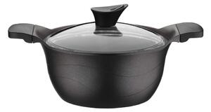 4dílná sada černého hliníkového nádobí se 3 poklicemi Kütahya Porselen Basic