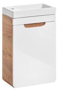 Comad Koupelnová skříňka pod umyvadlo Aruba White 40/22 dub craft/bílá