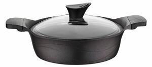 4dílná sada černého hliníkového nádobí se 3 poklicemi Kütahya Porselen Basic