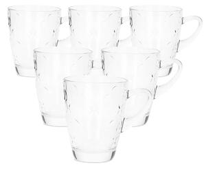 Florina Sada skleněných hrnků Iris 300 ml, 6 ks