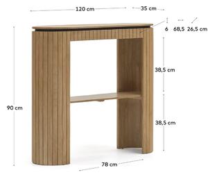 Konzolový stolek z mangového dřeva 120x35 cm Licia - Kave Home
