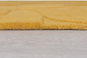 Žlutý vlněný kulatý koberec ø 160 cm Gigi - Flair Rugs