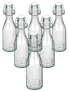 Skleněná láhev s clip uzávěrem, 0,5 l, 6 ks