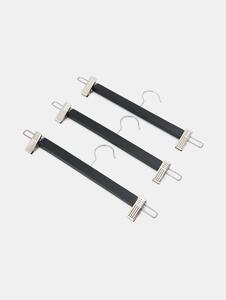 Sinsay - Dřevěná ramínka s klipsy 3 pack - černá