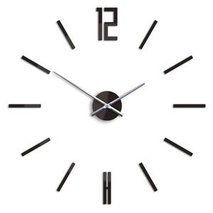 ModernClock 3D nalepovací hodiny Carlo wenge