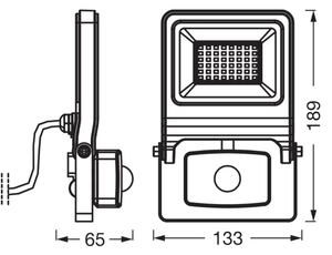 Osram - LED Reflektor se senzorem ENDURA LED/30W/230V 3000K IP44