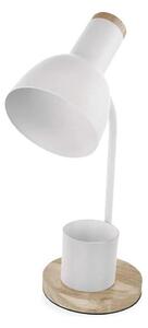 Stolní lampa POPPY 1xE27/25W/230V bílá