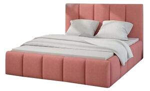 Čalouněná postel HEDVIKA + Matrace s roštem DONA 140x200, 140x200, ontario75