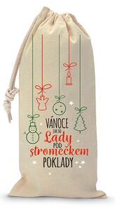 VNC obalovka Vánoční pytlík na lahev Vánoce jako od Lady