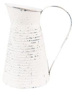 Béžový dekorační plechový džbán Jessica – 20x15x24 cm
